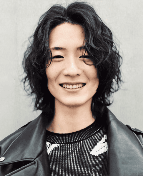 中長捲髮男士髮型