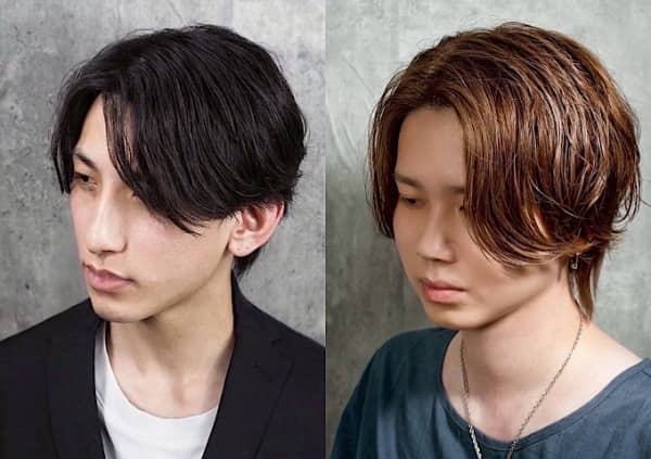 毛流れロング