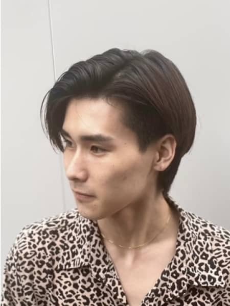 耳かけセンターパート