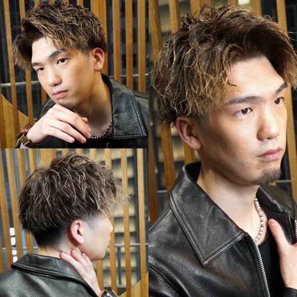 緩めツイスパアップバング