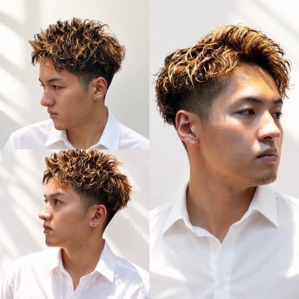 アップバング×ツイストスパイラル