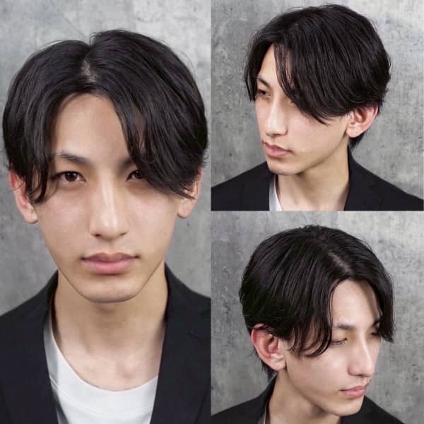 ナチュラルセンターパートで大人の余裕を演出