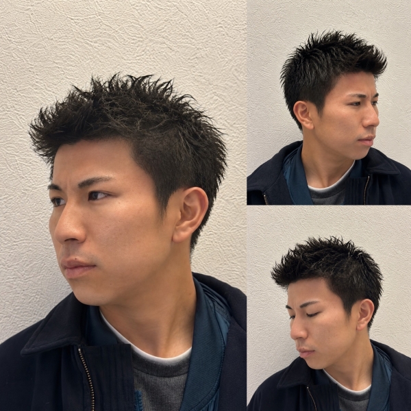 アップバング束間ショート