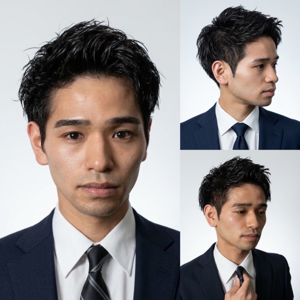ビジネスアップバングショート