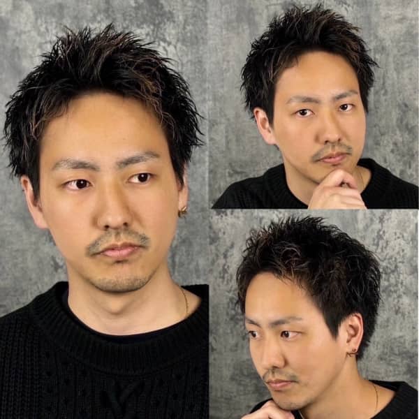 清潔感×ワイルド感！束感ショート