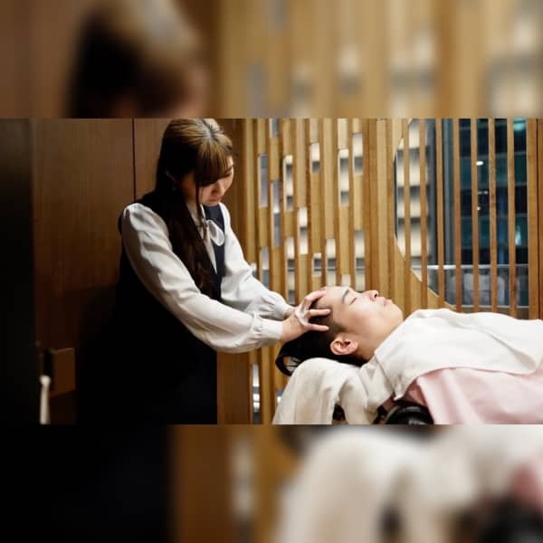 頭から爽快！冷感ヘッドスパ体験
