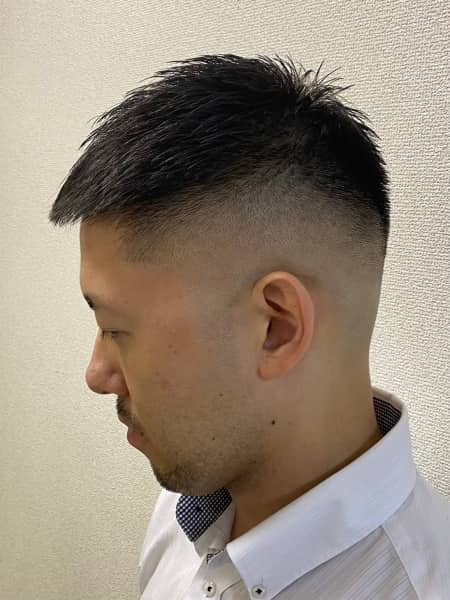 直毛クロップ×フェードで垢抜け