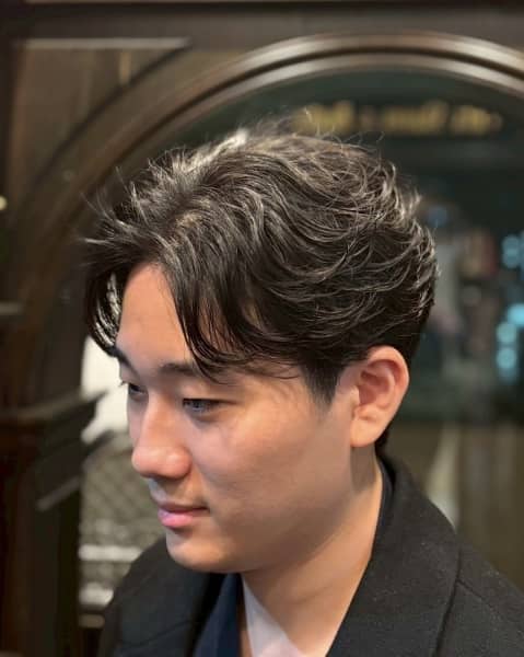 大人の色気フェザーパーマ
