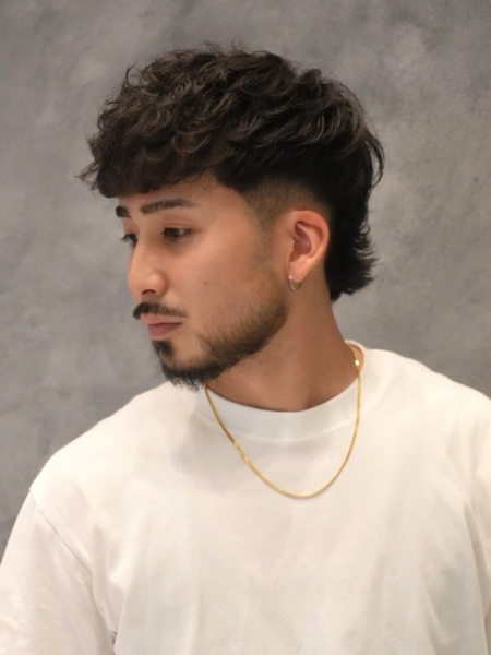 個性が光る！ストリートフェード×パーマウルフ