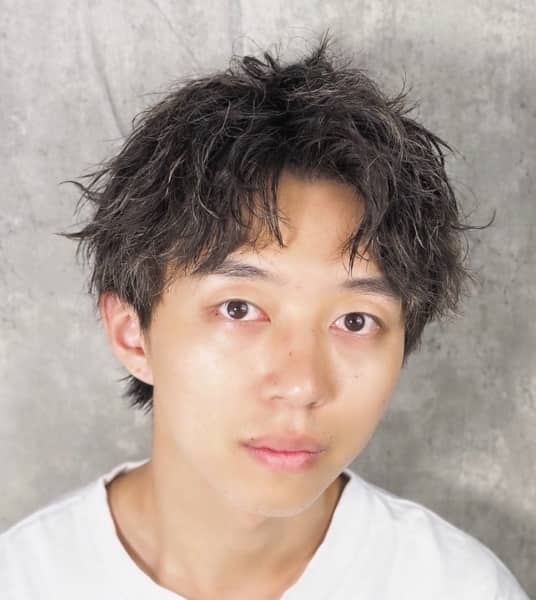 ソフトツイストアップバング