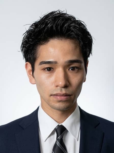 爽やかにキマるアップバング