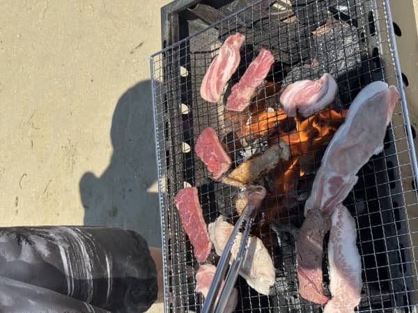 絶景でBBQ