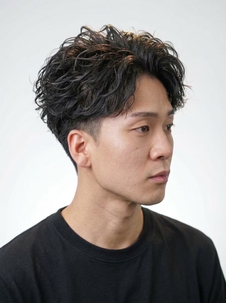 【大人の色気】艶感アップバングパーマ