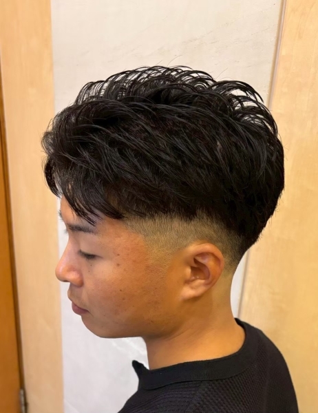 洗練フェード×波打ちスタイル
