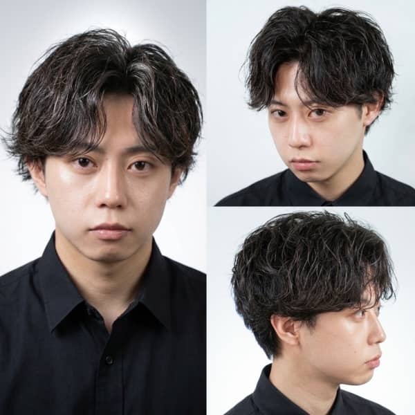 大人の色気を引き出す波巻きパーマ