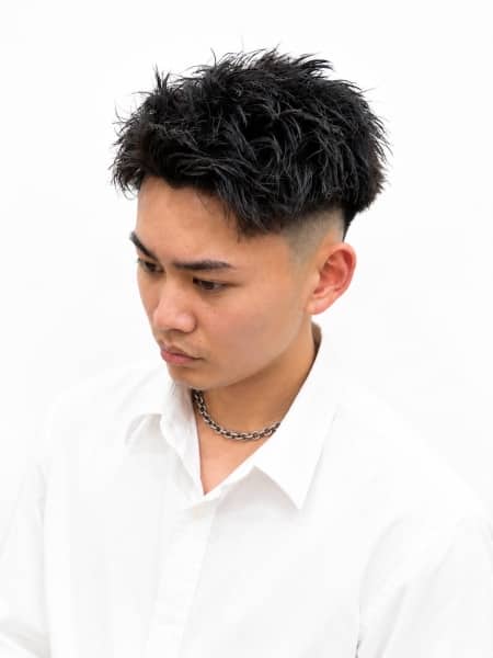 男らしさを極めるフェードパーマスタイル
