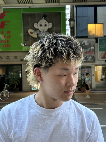パーマカラーの履歴を再利用したスタイル