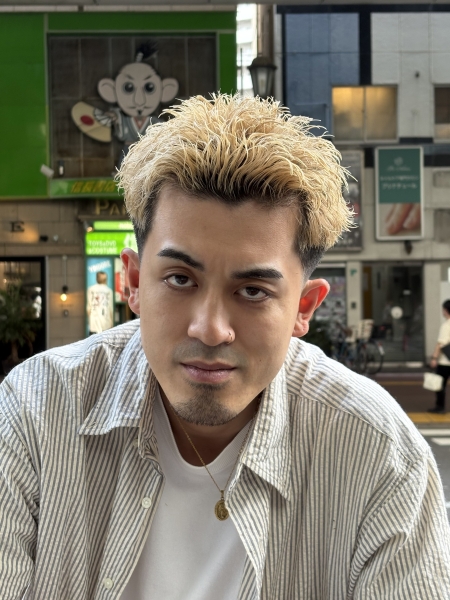 テーパーフェード×スパイキーショート