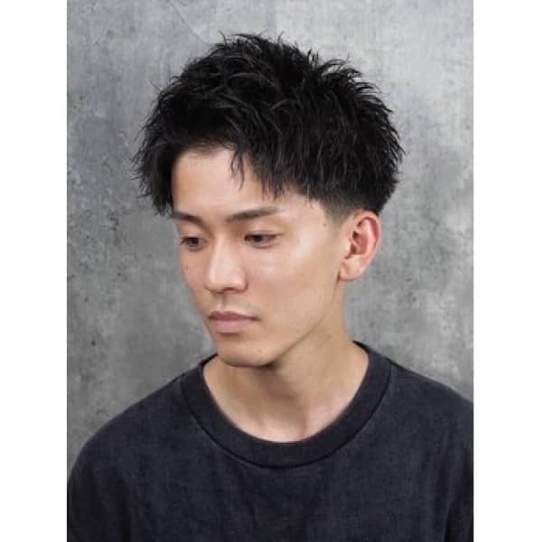 ツーブロアップバング