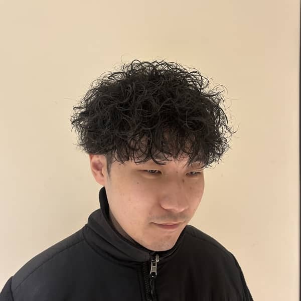 シャドーパーマ強め