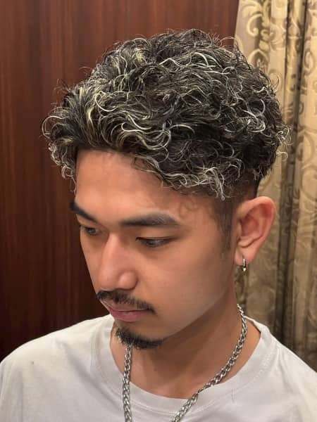 スパイキーメッシュパーマ