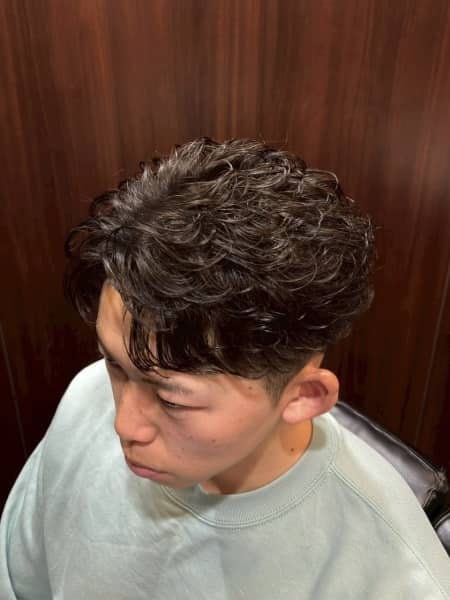 毛流れパーマ