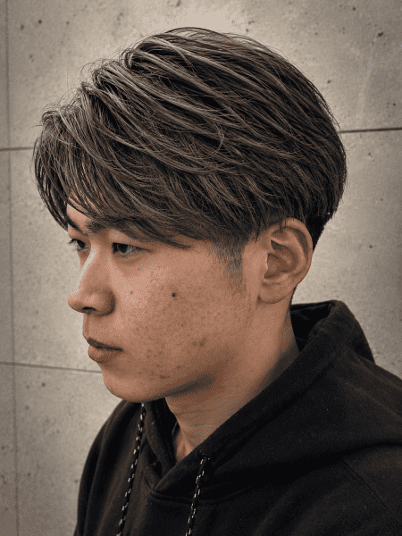 バレイヤージュ風メッシュ