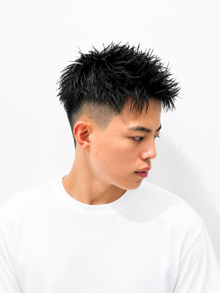 アップバングショート　梅田×難波