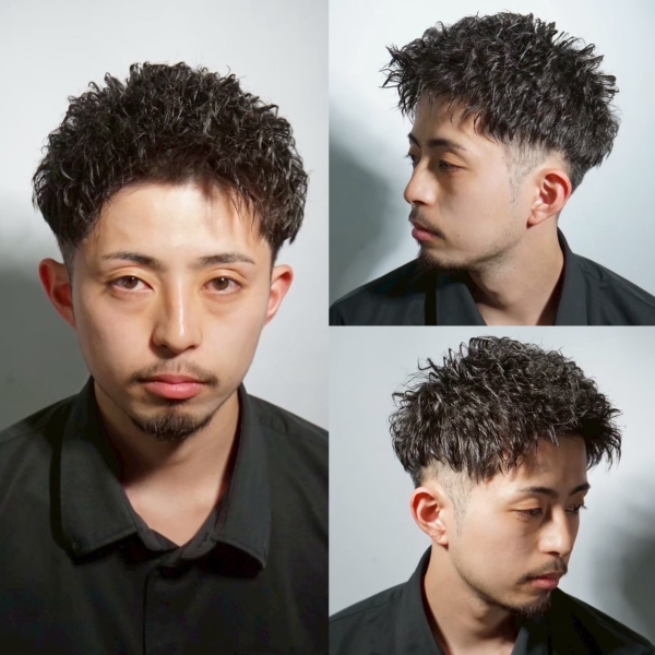 フェードを取り入れたビジネスヘア