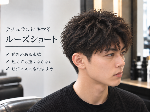 御徒町で下ろしてキマるルーズショート｜メンズカット