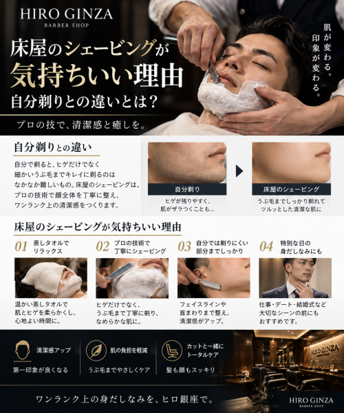 お顔剃り！