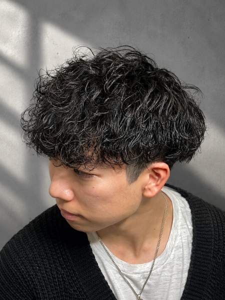 無造作スパイラルパーマ