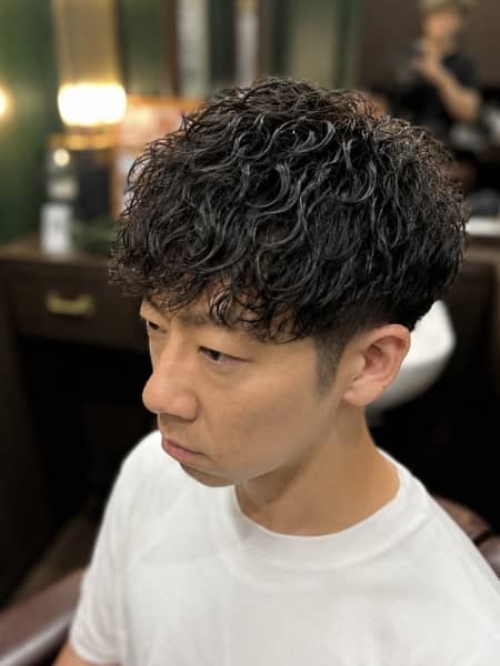マッシュ×スパイラルパーマ