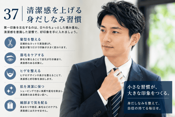 清潔感を上げる身だしなみ習慣