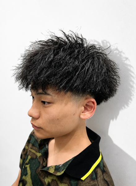 ツイスト×ダウンバング×テーパーフェード
