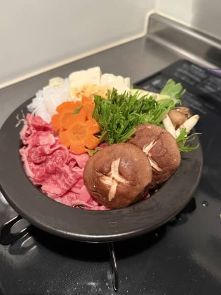 お家ですき焼き