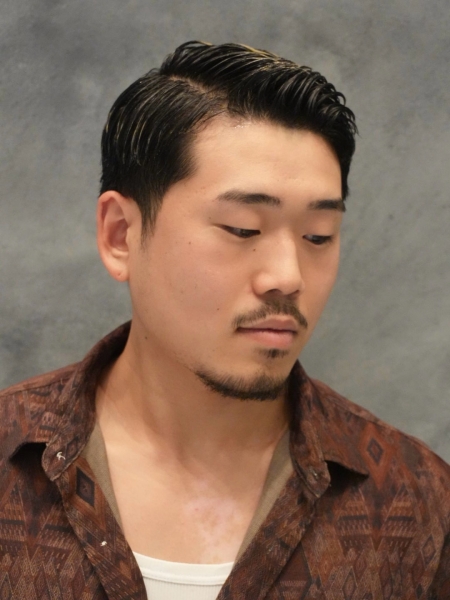 大人の艶髪クラシック七三サイドパート