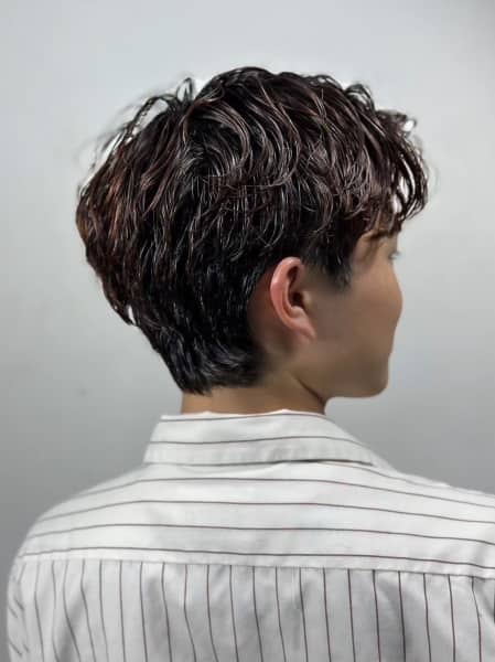 波巻きマッシュウルフ × ニュアンスパーマ