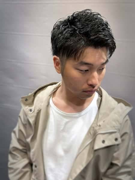 春夏向け ツーブロックメンズベリーショート