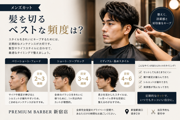 髪を切るベストな頻度は？
