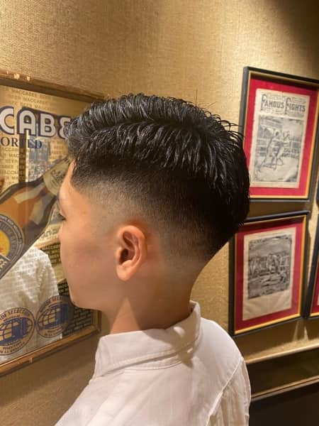 直毛でもbarberスタイルできる★