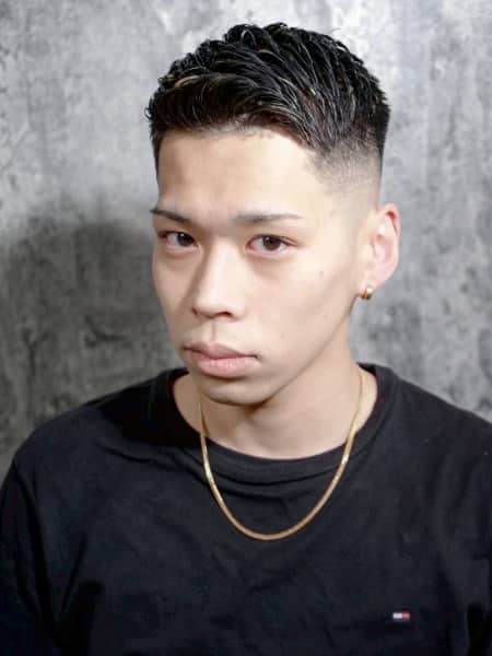 メッシュアップバングフェード