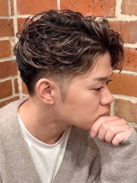 爽やか束感フェザーパーマでモテ髪へ！