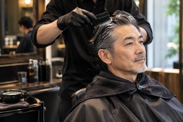 60代男性の白髪を活かす大人のグレーカラー
