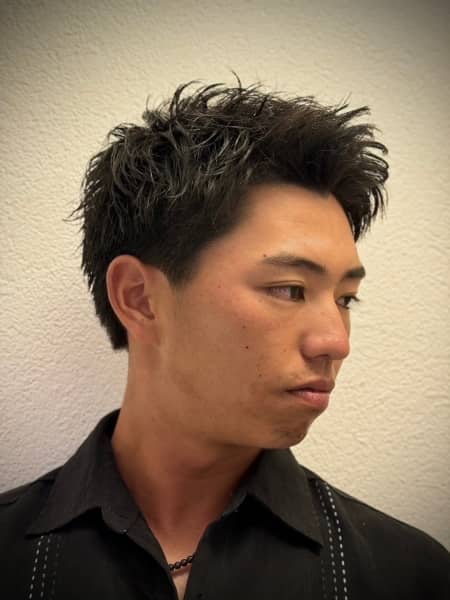 【ビジネスマン必見】爽やかアップバング×束感ベリーショート