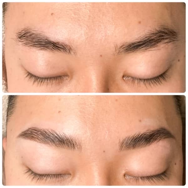 男の眉を整える最上級ハリウッドブロウリフト