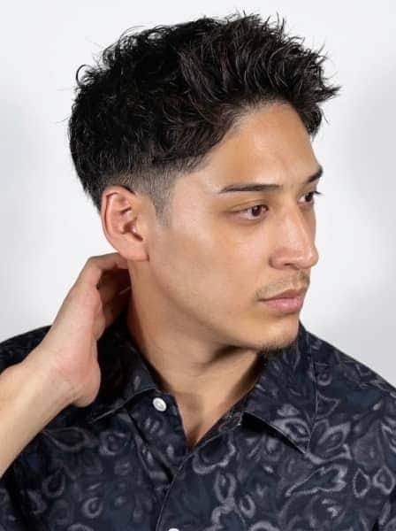 大人の爽やかショートパーマ