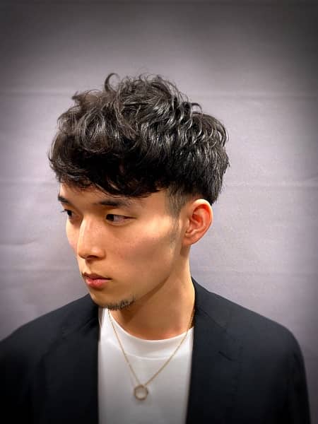 ショートマッシュ パーマ