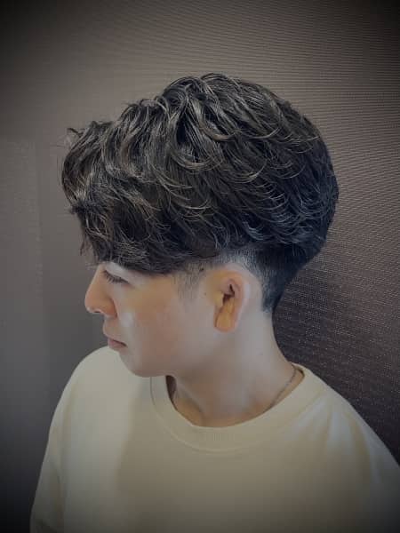 毛流れスパイラル センターパート
