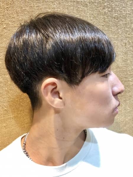 ショートマッシュ 刈り上げ 韓国 ツーブロック